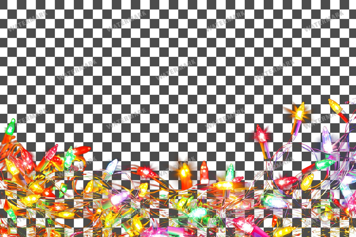 Christmas Lights Transparent Overlay Pngs