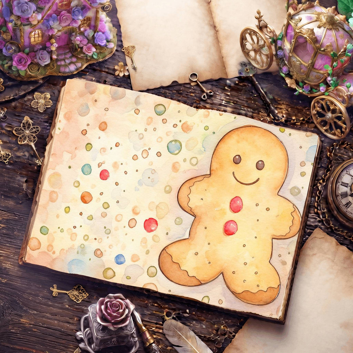 Chritsmas Baking Digital Papers
