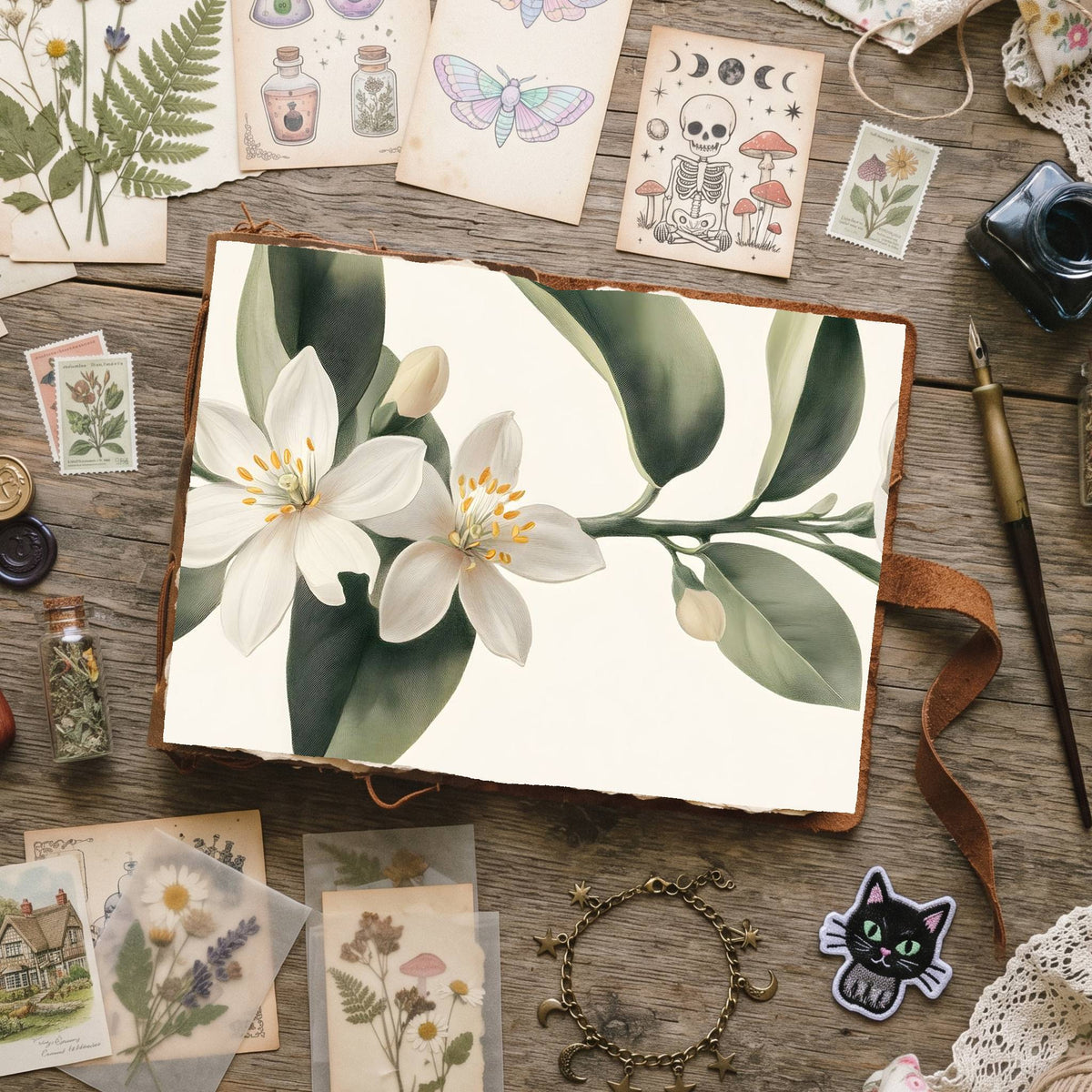 Citrus Blossoms Digital Papers