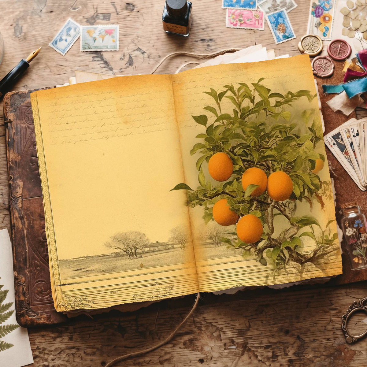 Citrus Fruit Digital Papers