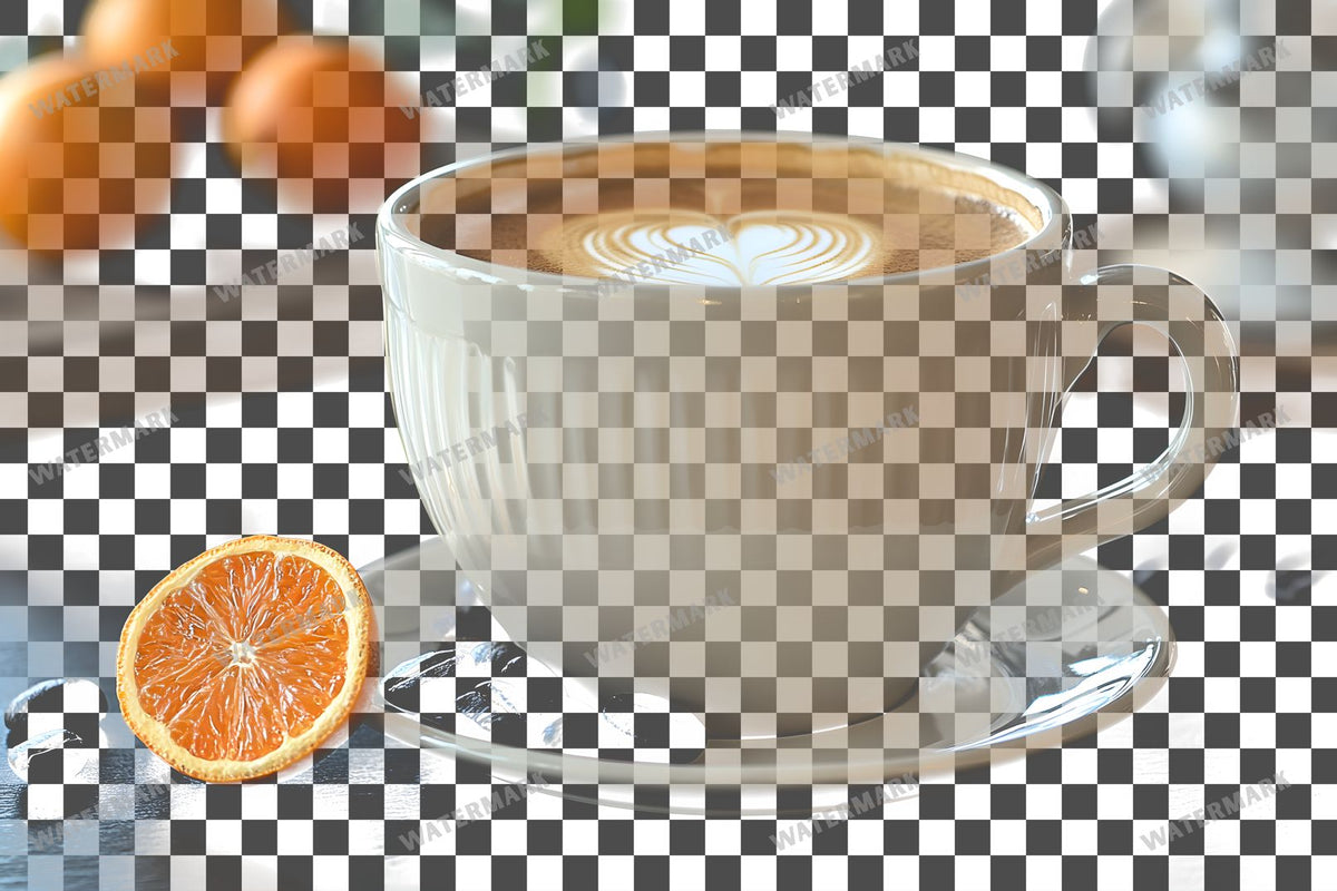 Coffee Cup PNG overlay on a transparent checkered background, preview 11