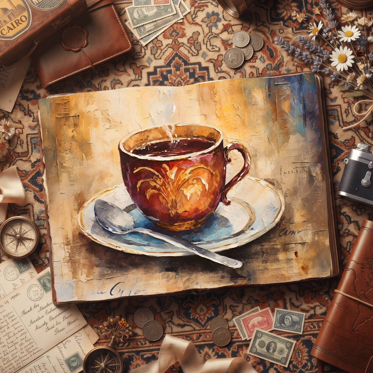Coffee Cups Digital Papers