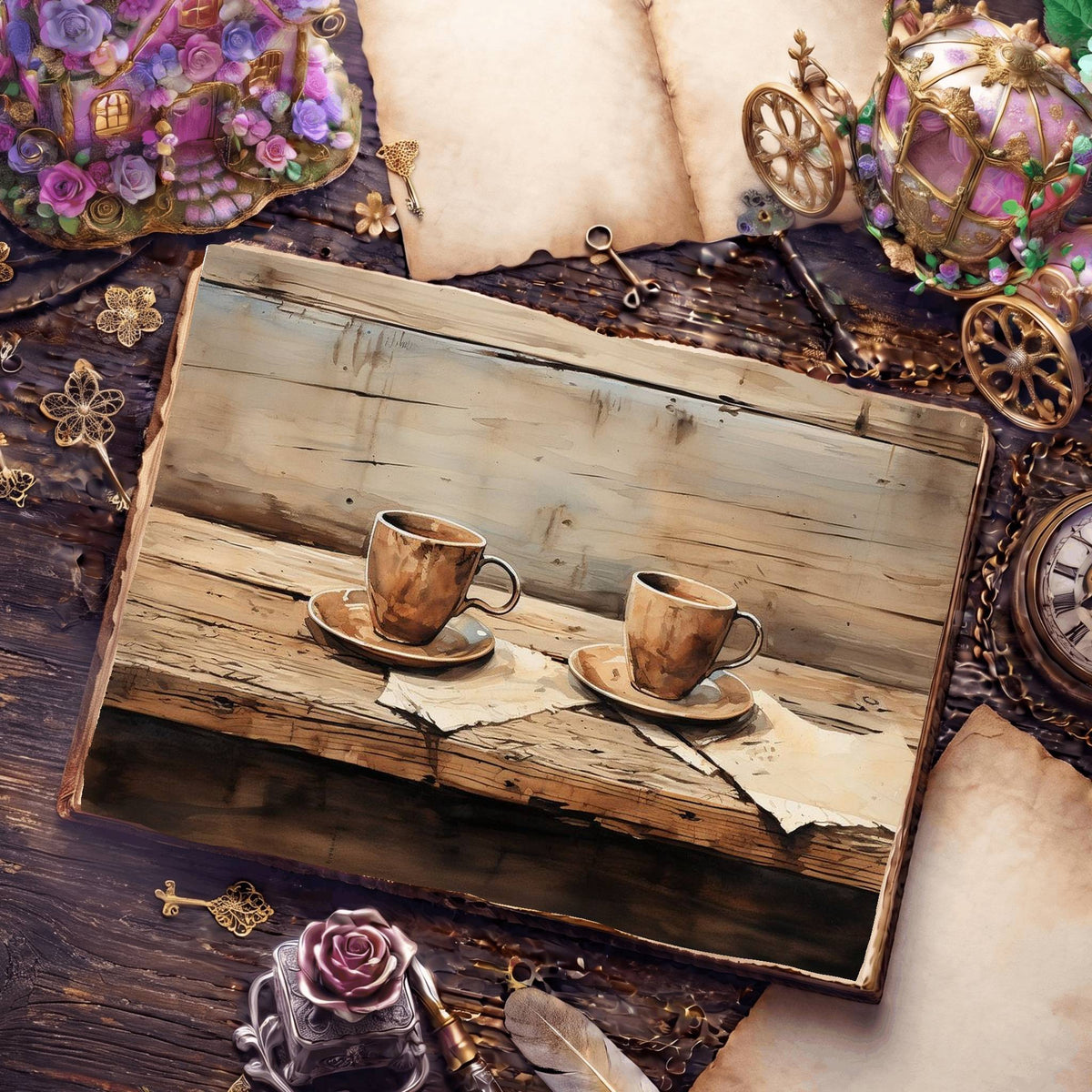 Coffee Shop Digital Papers