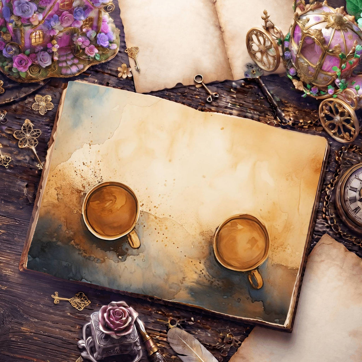 Coffee Digital Papers