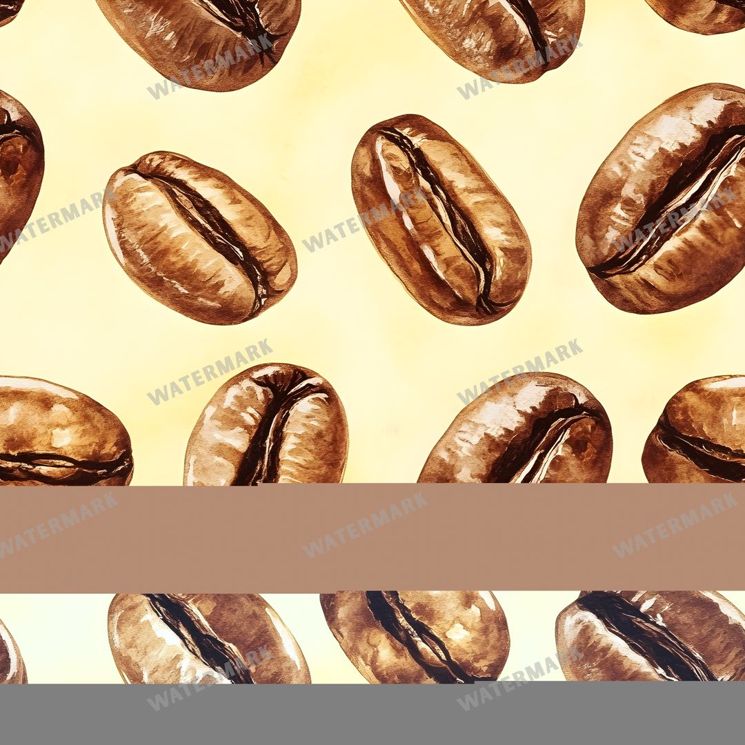 Coffee seamless pattern digital paper, repeating design 11