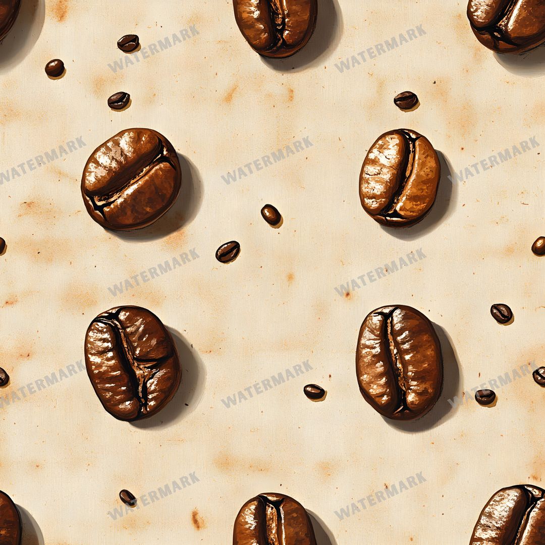 Coffee seamless pattern digital paper, repeating design 11