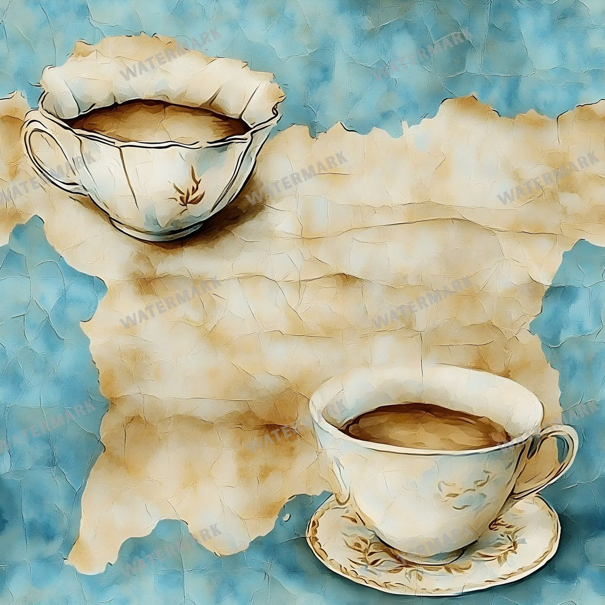 Coffee seamless pattern digital paper, repeating design 11