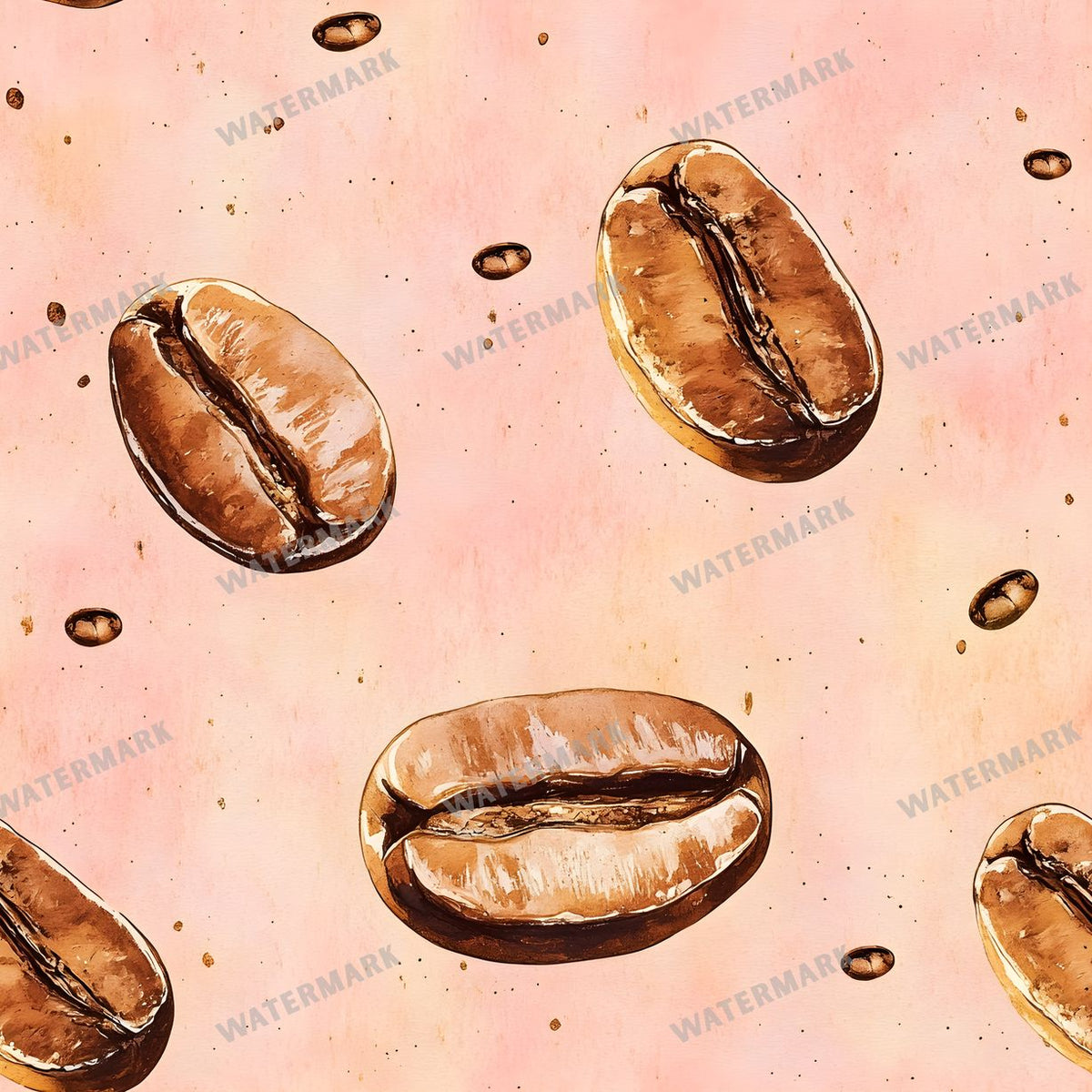 Coffee seamless pattern digital paper, repeating design 11