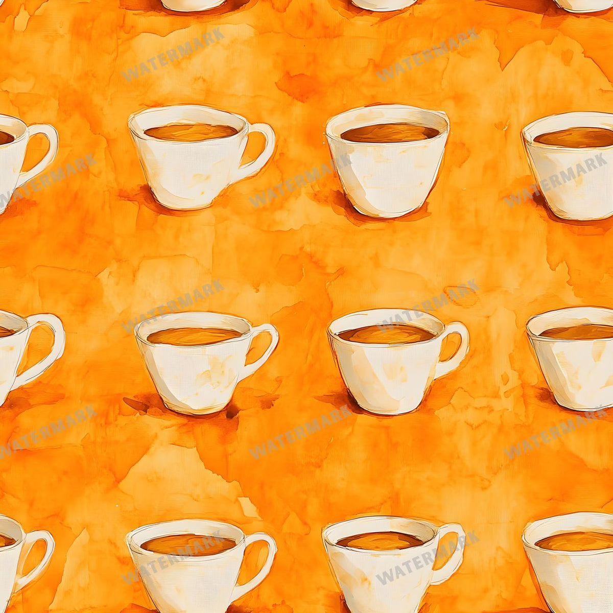 Coffee seamless pattern digital paper, repeating design 11