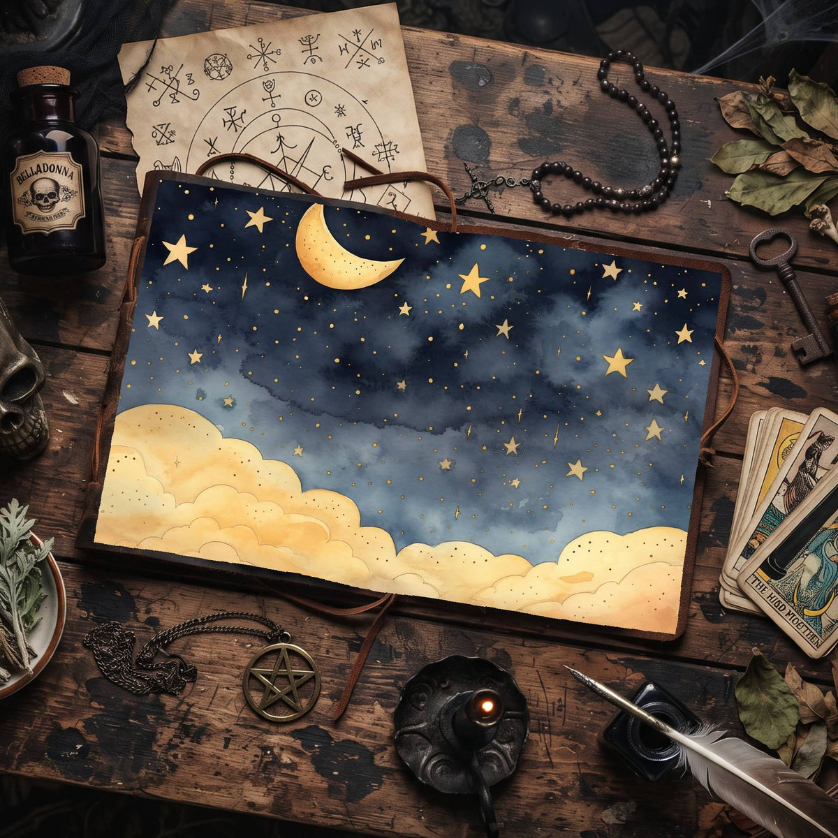 Crescent Moon Digital Papers