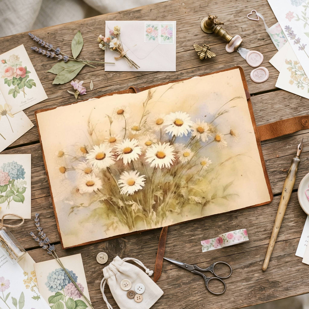 Daisies Digital Papers