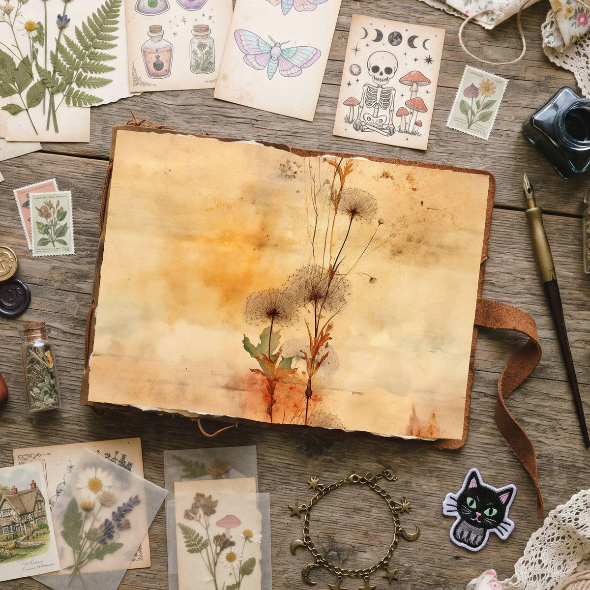 Dandelions Digital Papers