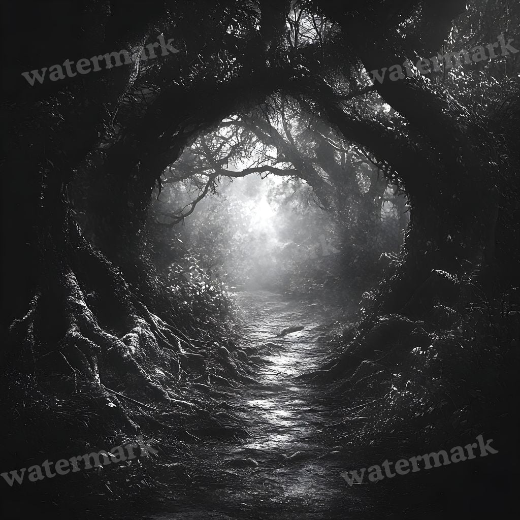 Dark Spooky digital photo backdrop for photo editing, preview 10