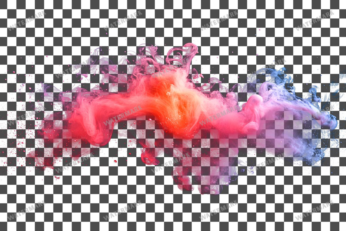 Deep Red Ink Drop Diffusing Transparent Overlay Pngs