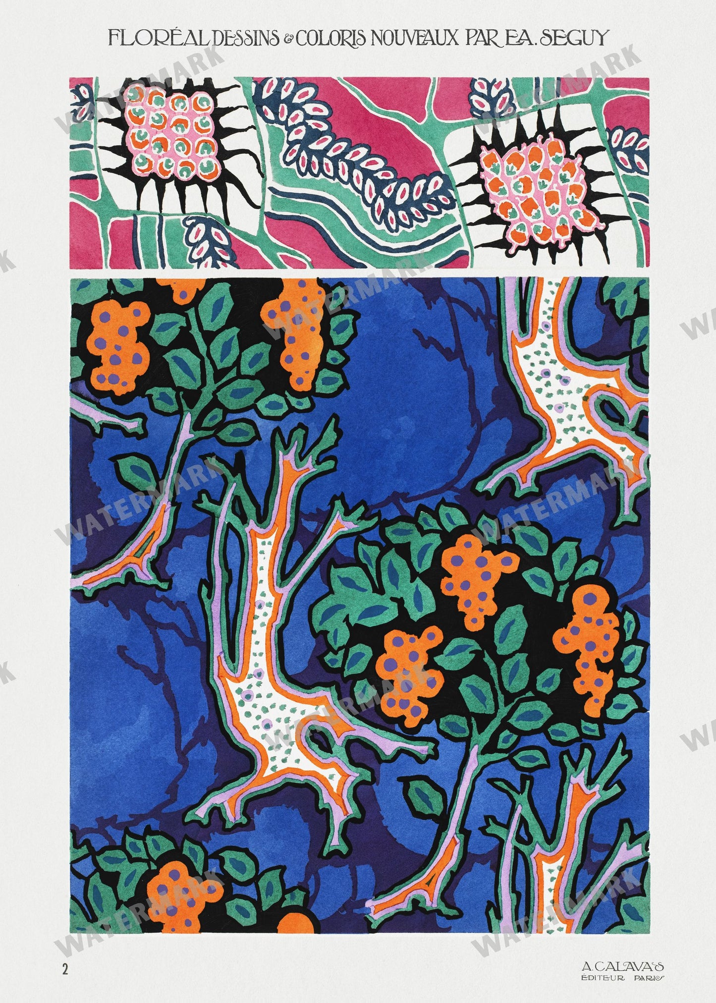 E A Seguy Vintage Prints