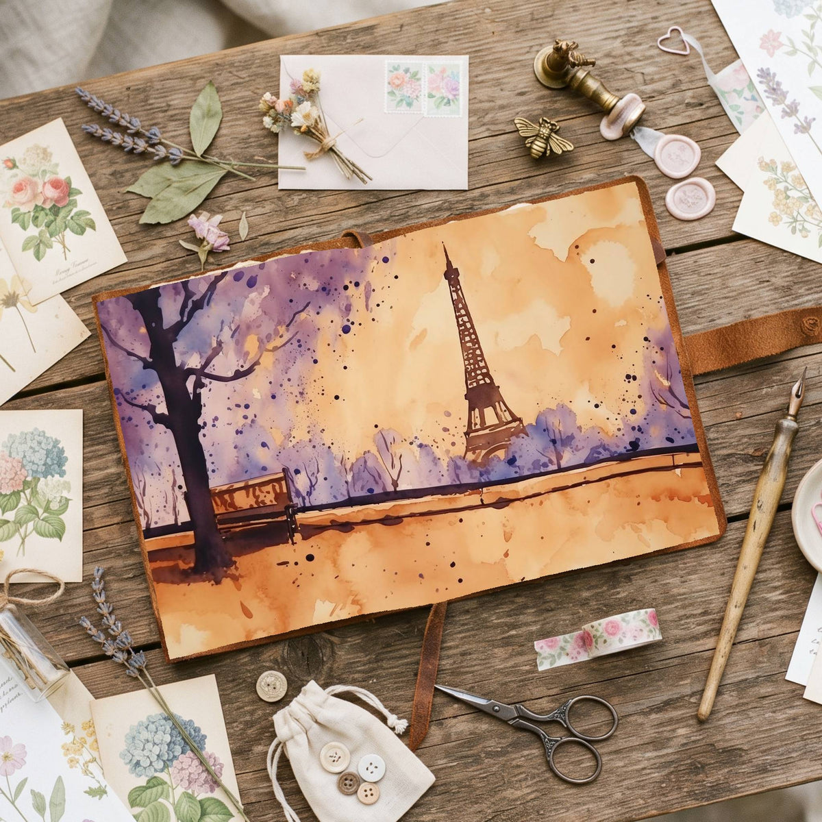 Eiffel Tower Digital Papers