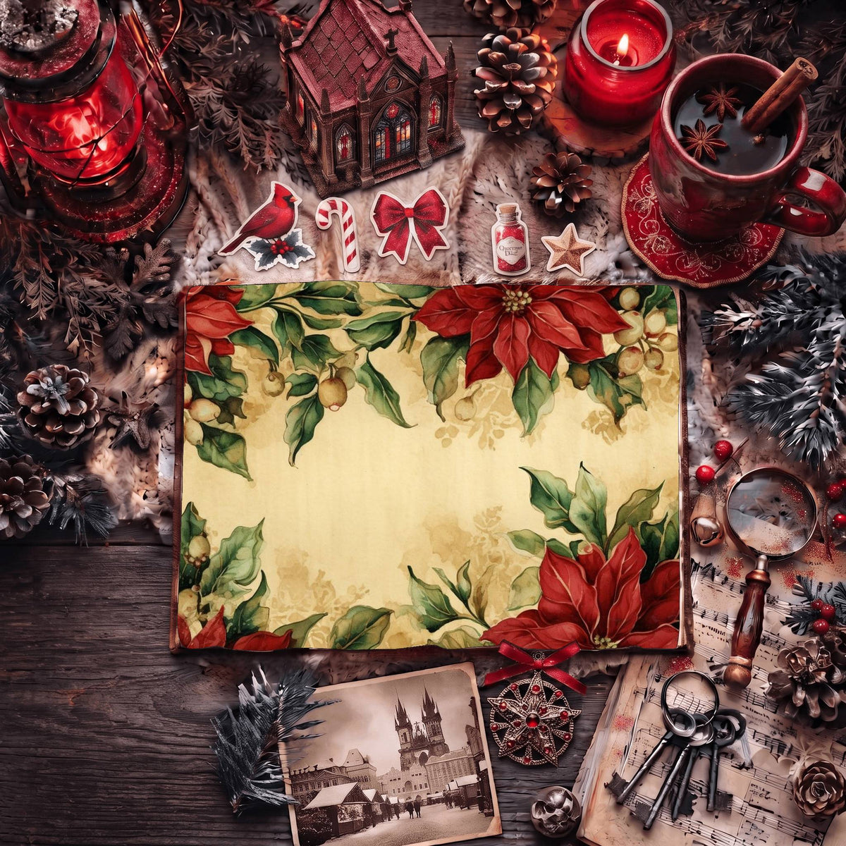 Festive Christmas Digital Papers