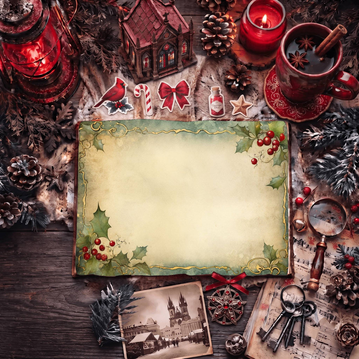 Festive Christmas Digital Papers