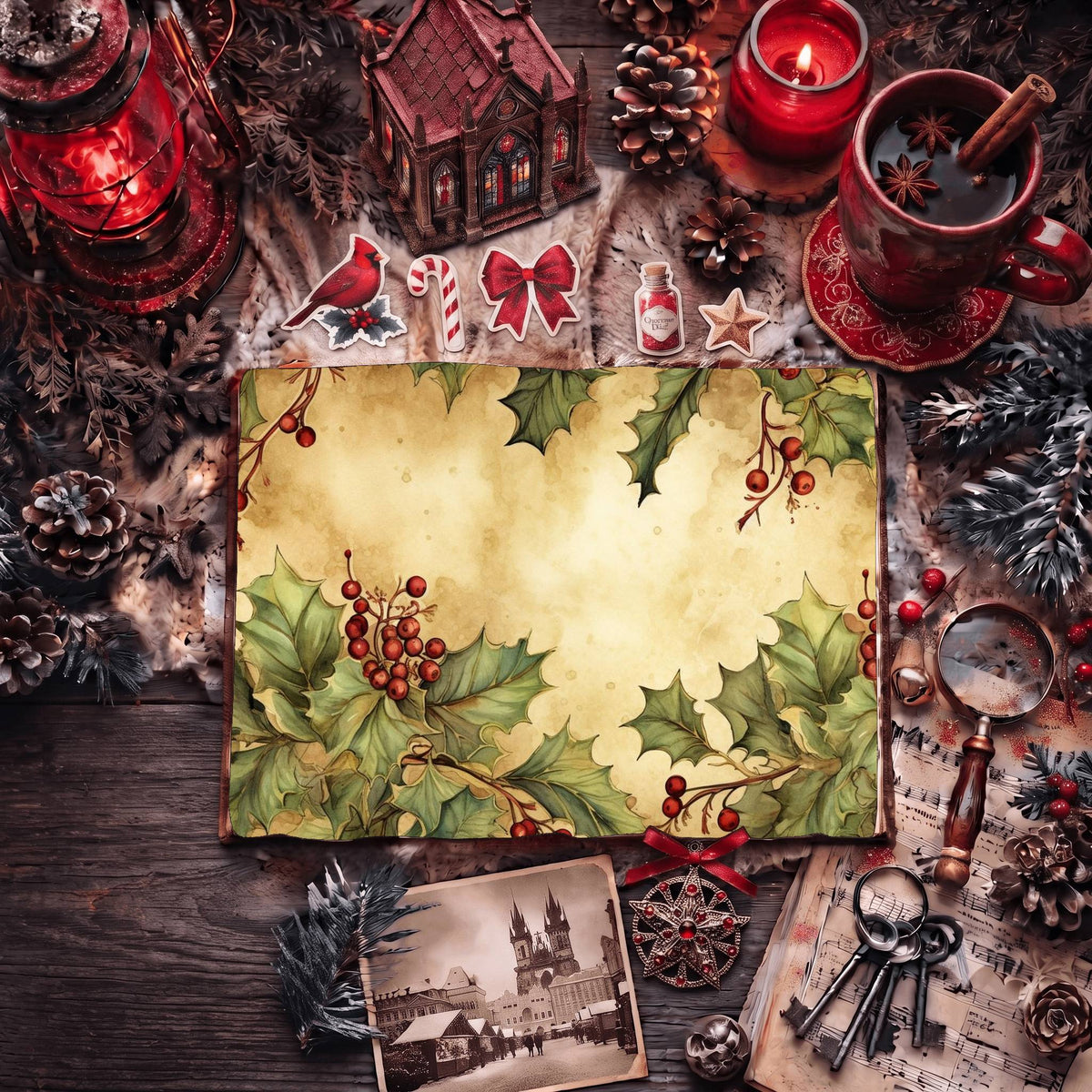 Festive Christmas Digital Papers