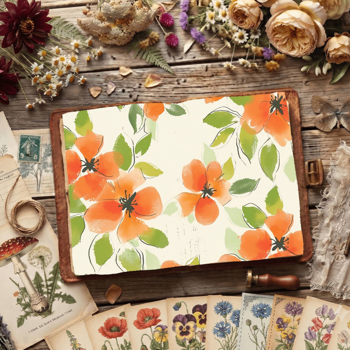 Floral Digital Papers
