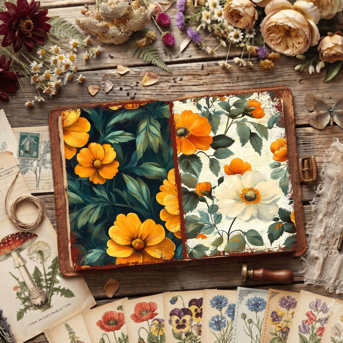 Floral Digital Papers