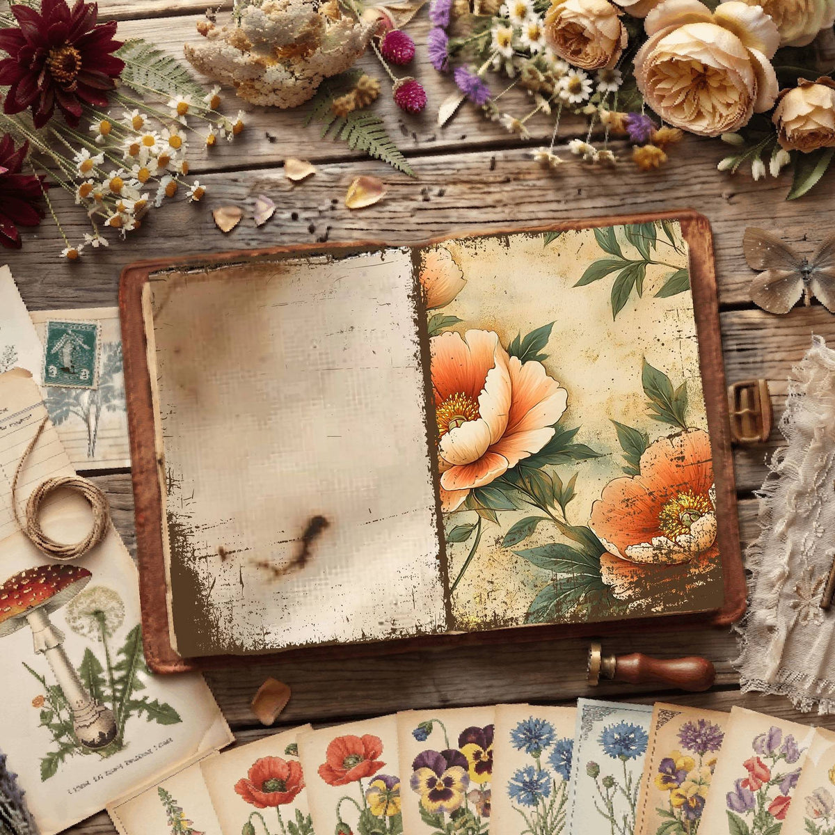 Floral Digital Papers