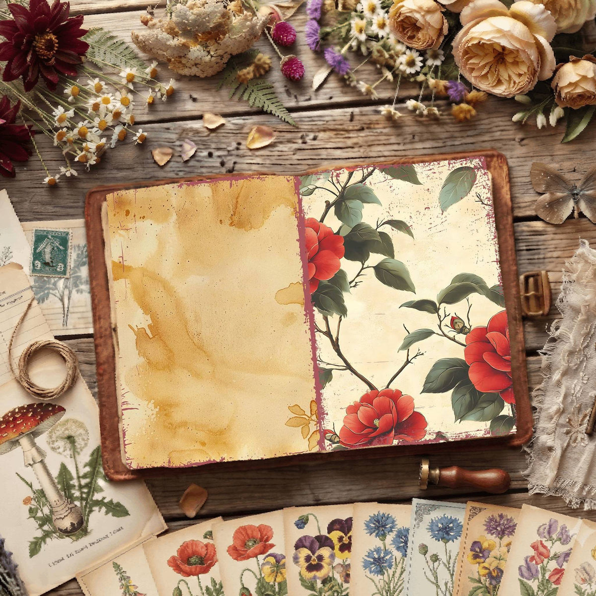 Floral Digital Papers