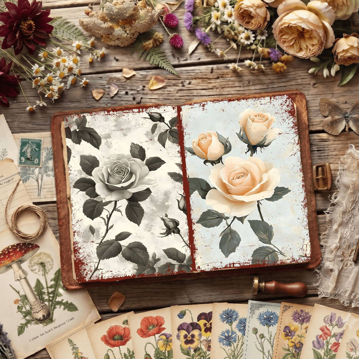 Floral Digital Papers