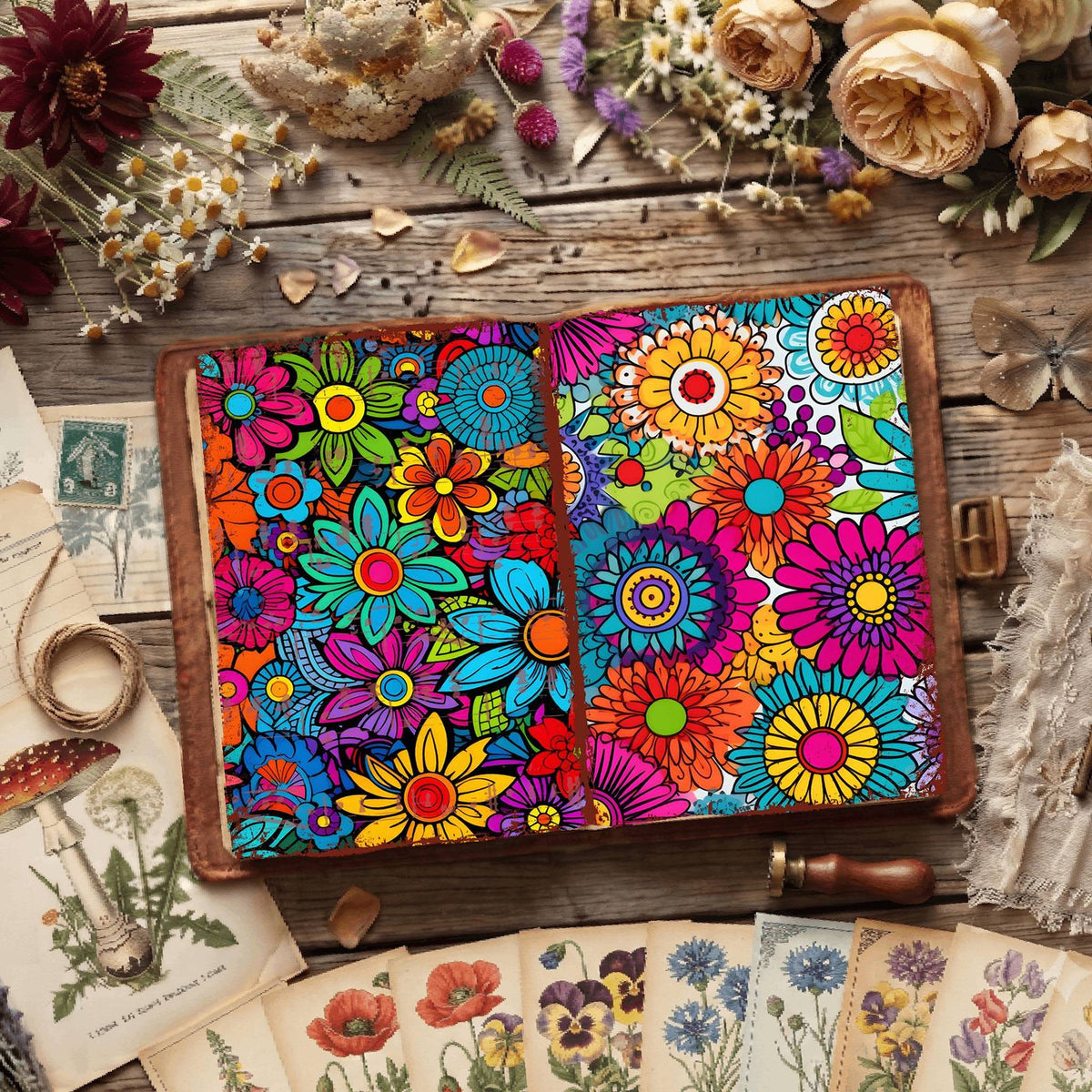 Floral Digital Papers