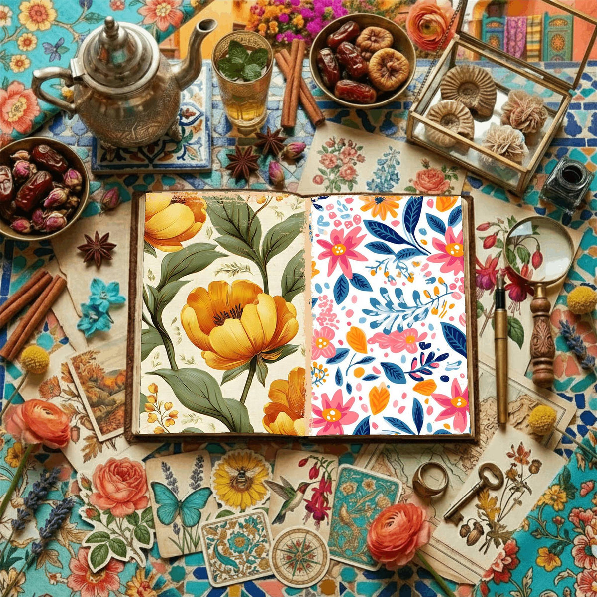 Floral Digital Papers