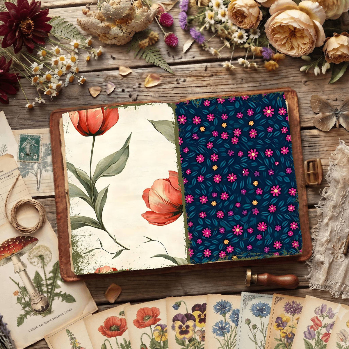 Floral Digital Papers