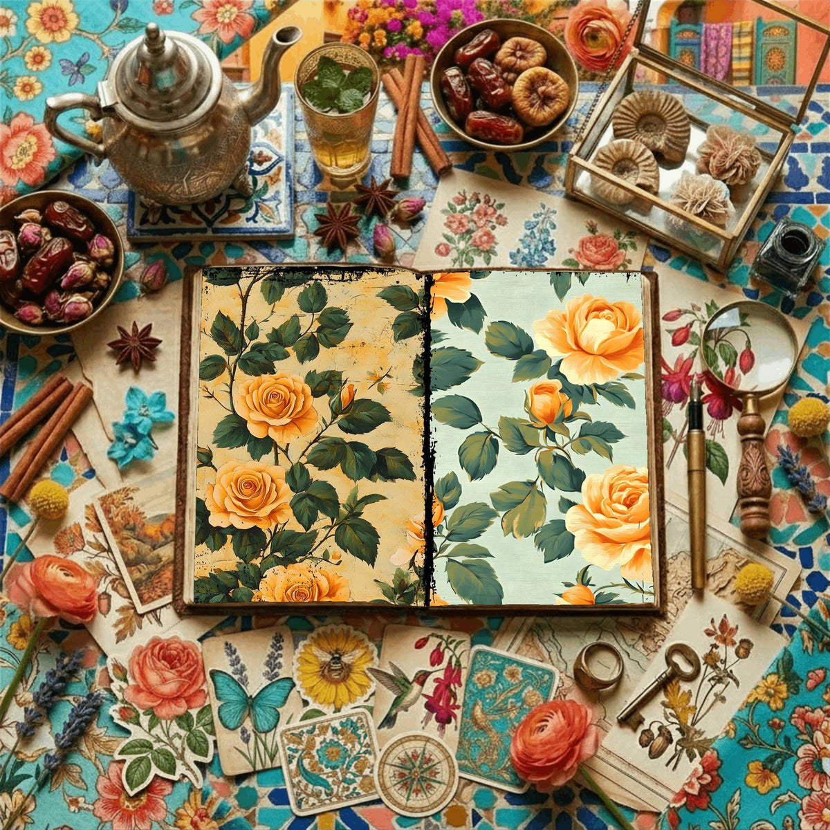 Floral Digital Papers