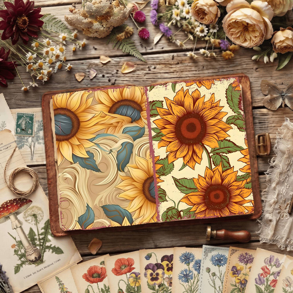Floral Digital Papers