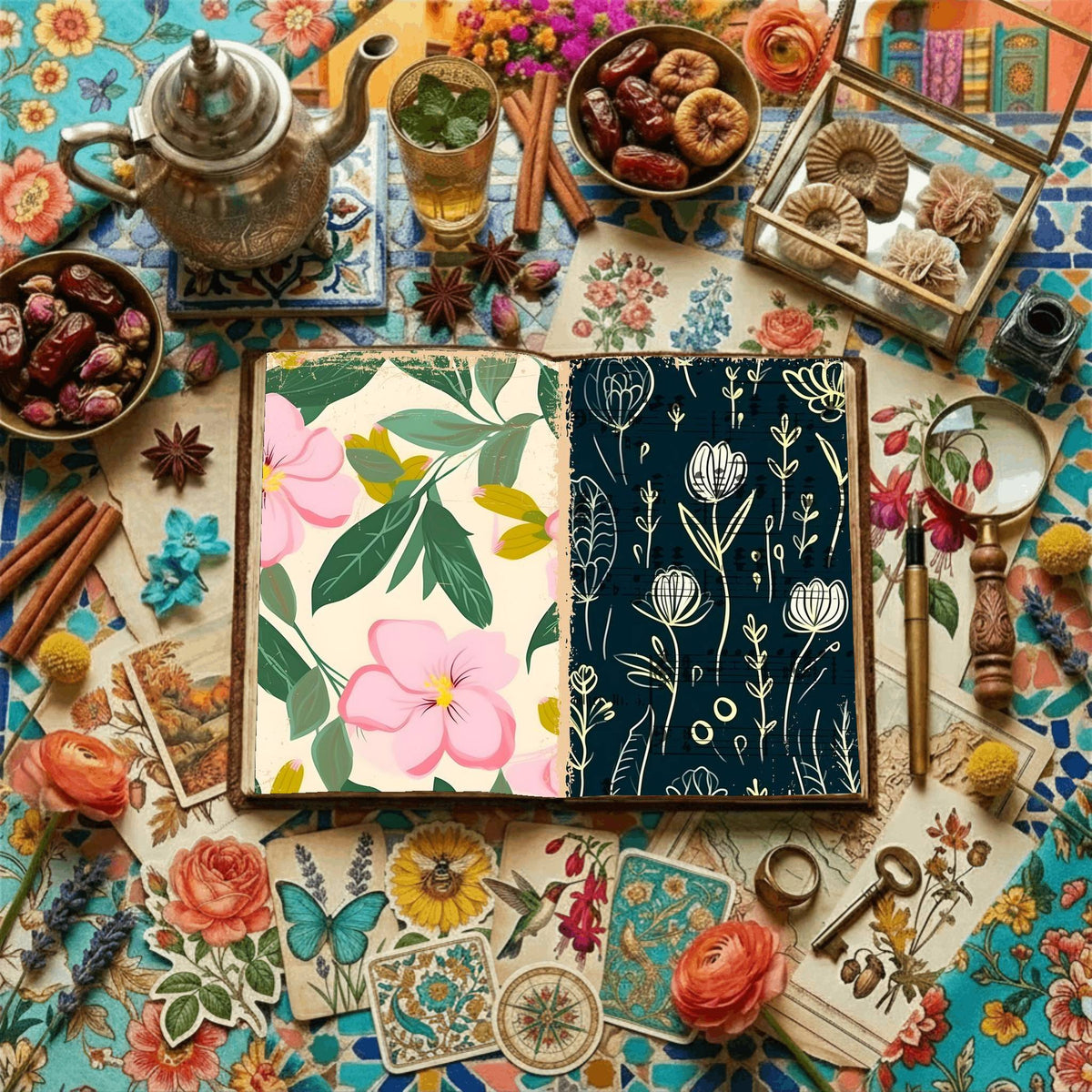 Floral Digital Papers