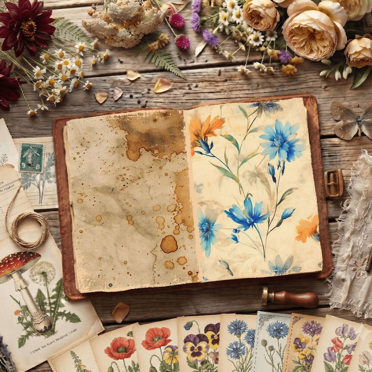 Floral Digital Papers