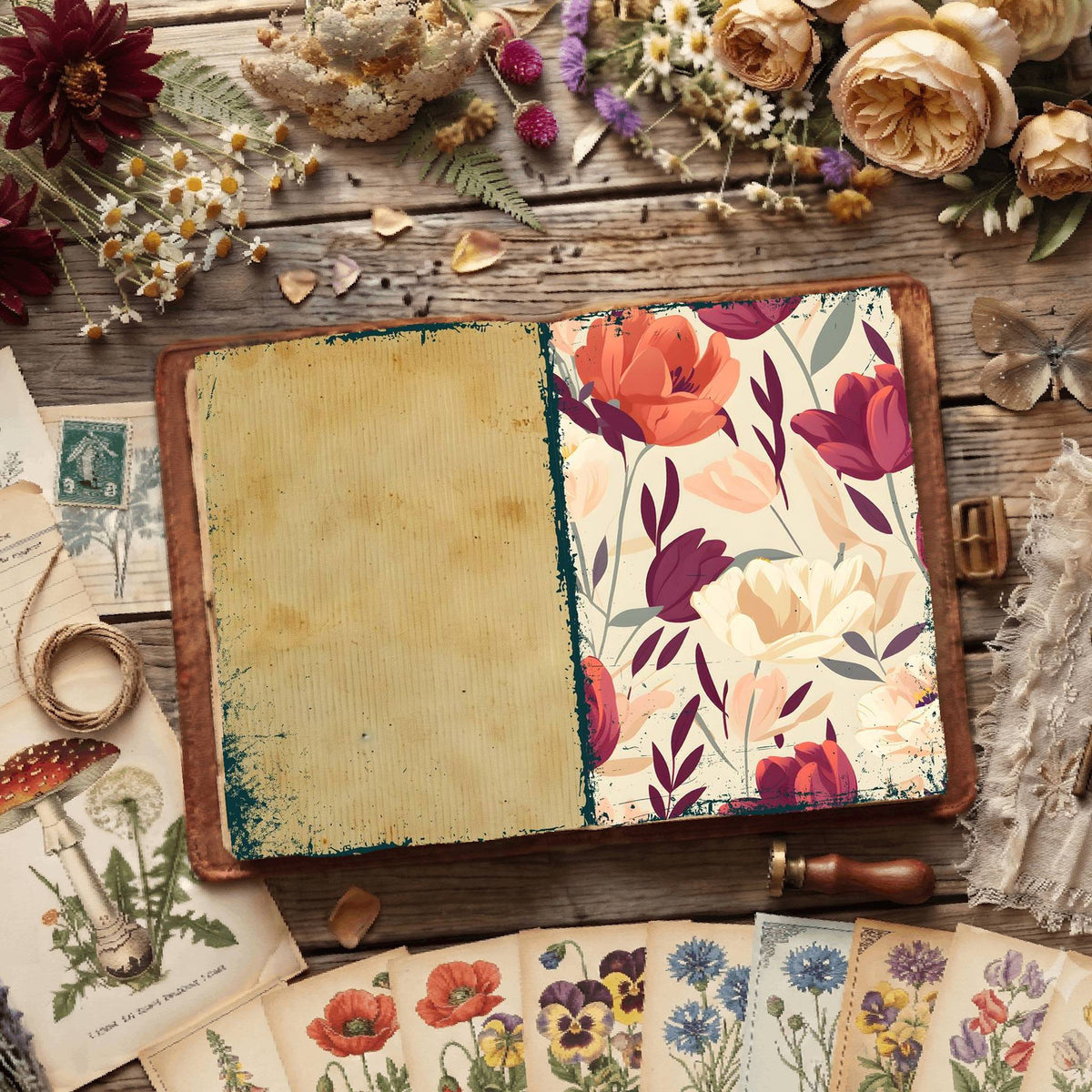 Floral Digital Papers
