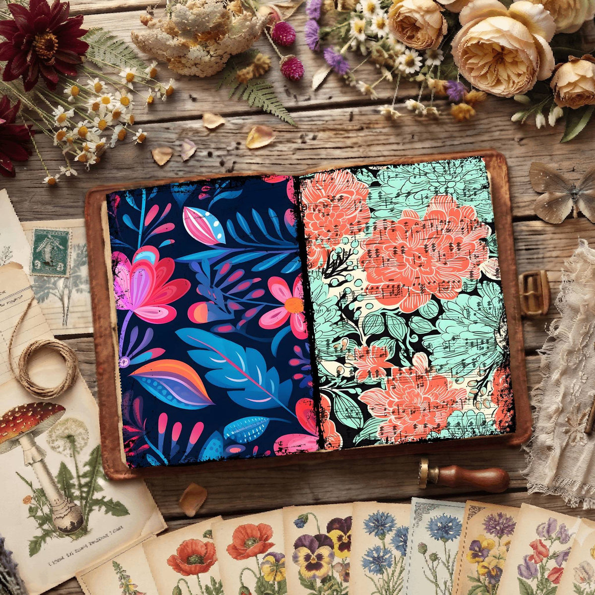 Floral Digital Papers