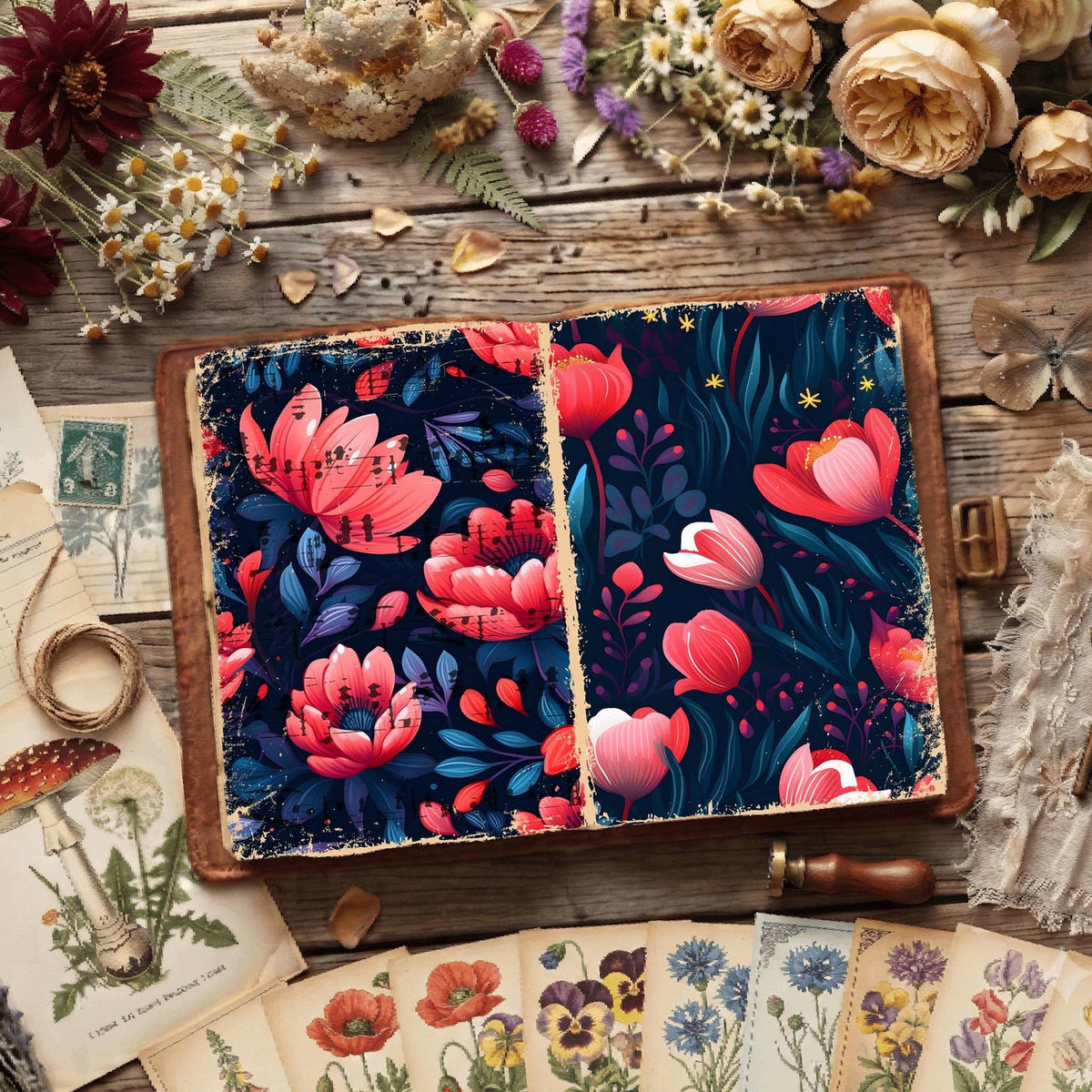 Floral Digital Papers