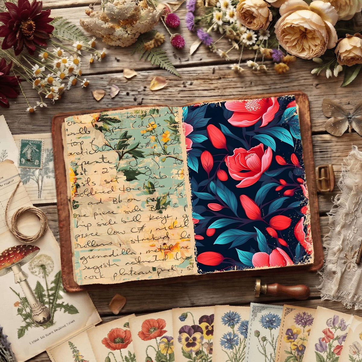 Floral Digital Papers