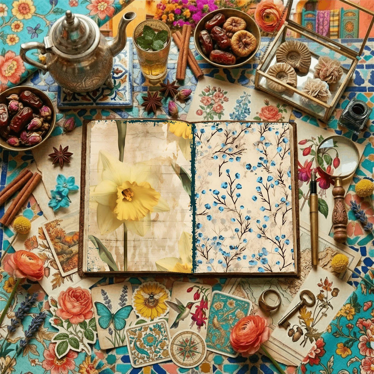 Floral Digital Papers