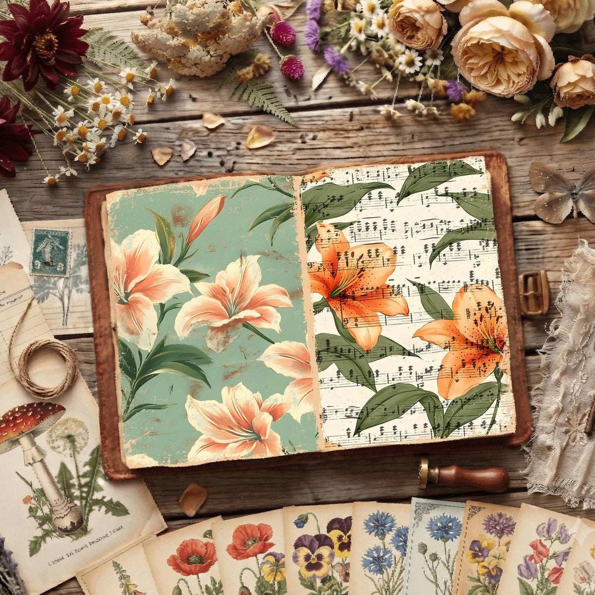 Floral Digital Papers