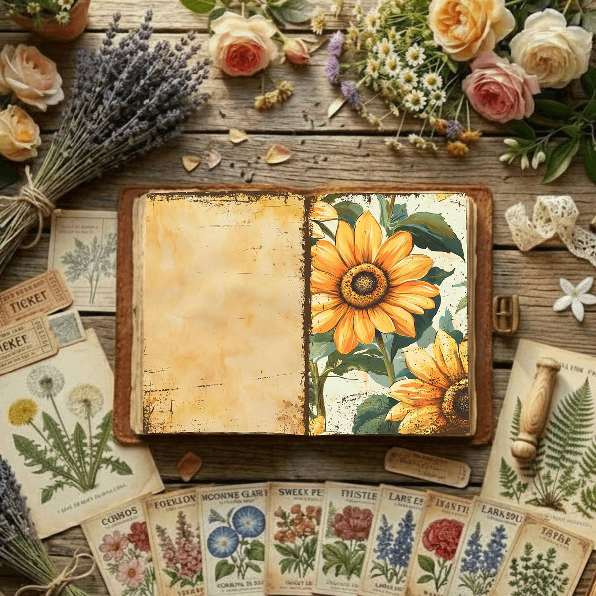 Floral Digital Papers