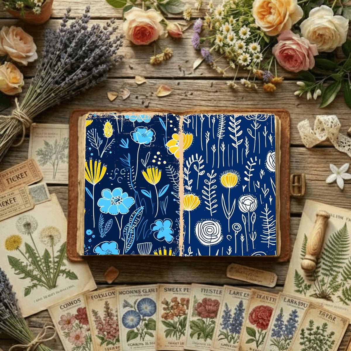 Floral Digital Papers