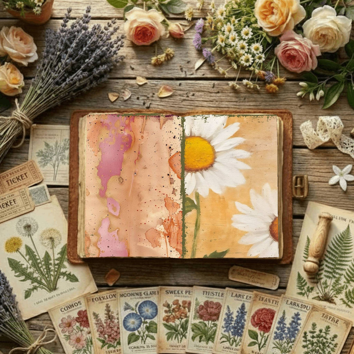 Floral Digital Papers