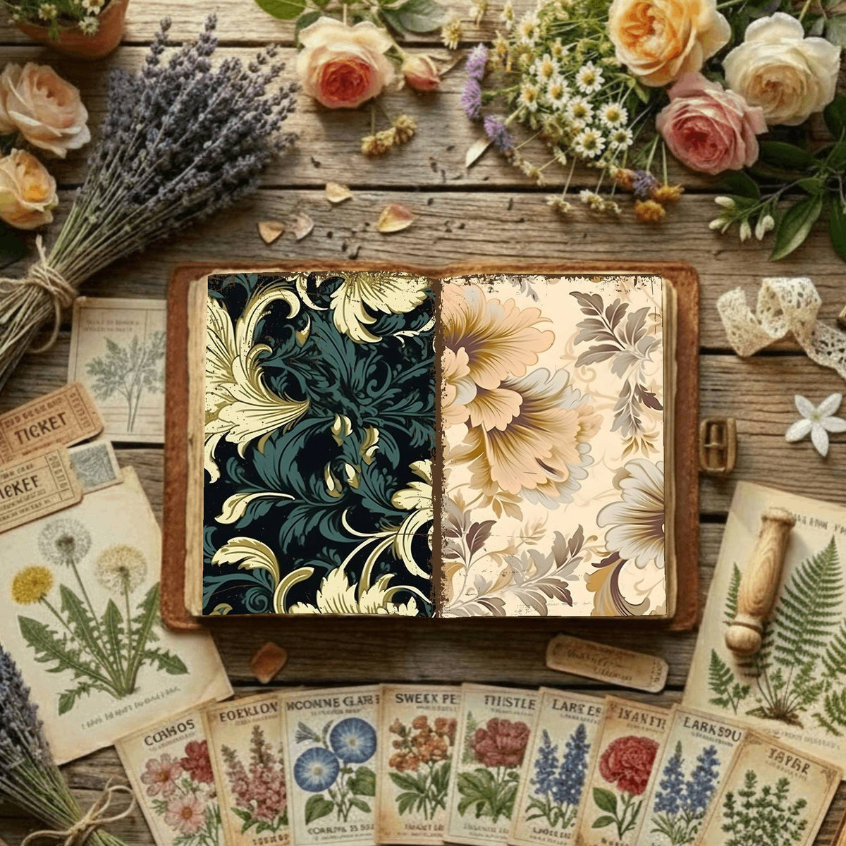 Floral Digital Papers