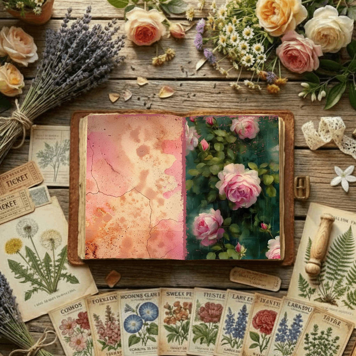 Floral Digital Papers