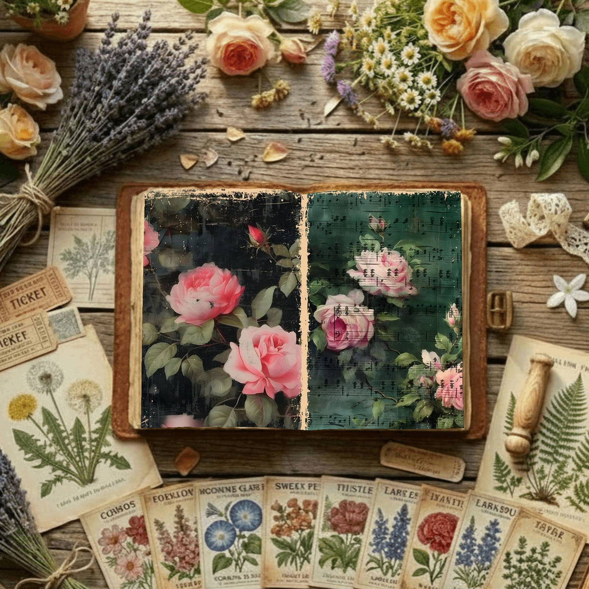 Floral Digital Papers