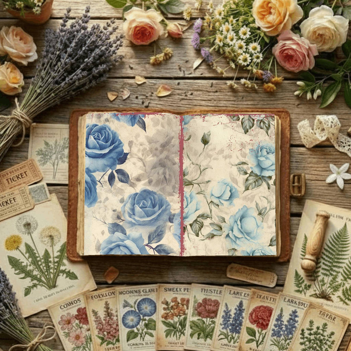 Floral Digital Papers