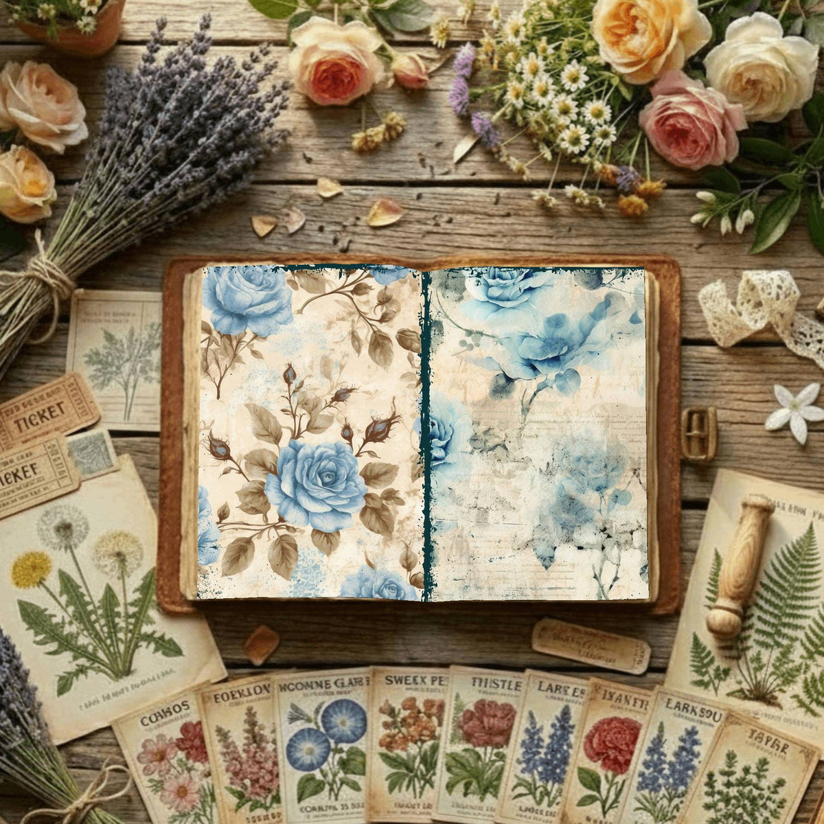 Floral Digital Papers