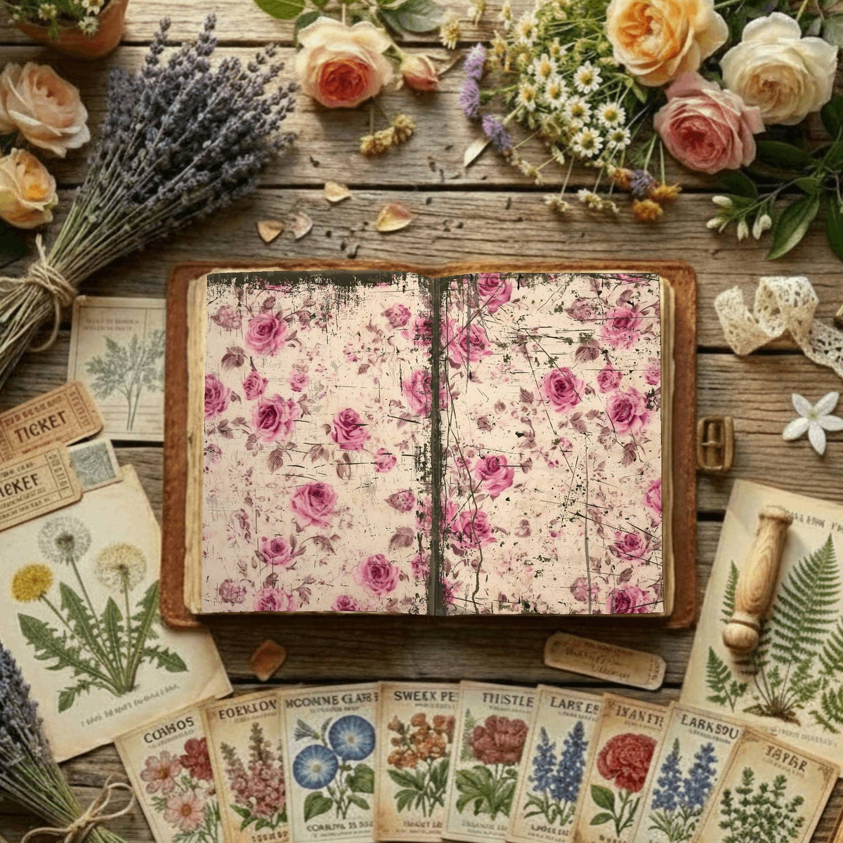 Floral Digital Papers